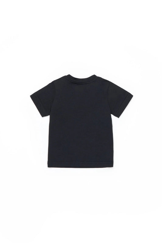 T - SHIRT NERA CON LOGO BIANCO DSQUARED2 - Angel Luxury