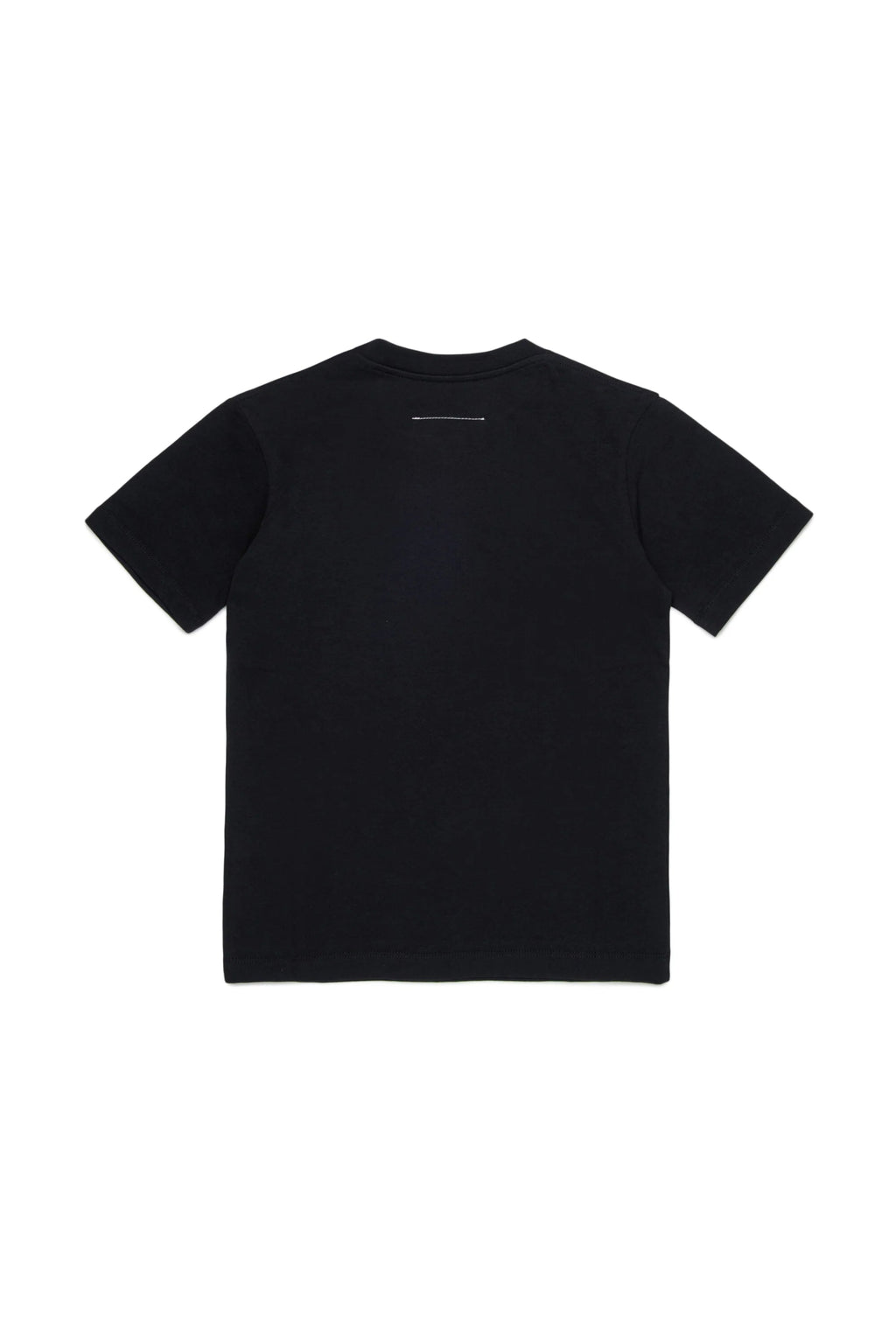 T - SHIRT NERA CON LOGO BIANCO MAISON MARGIELA - Angel Luxury