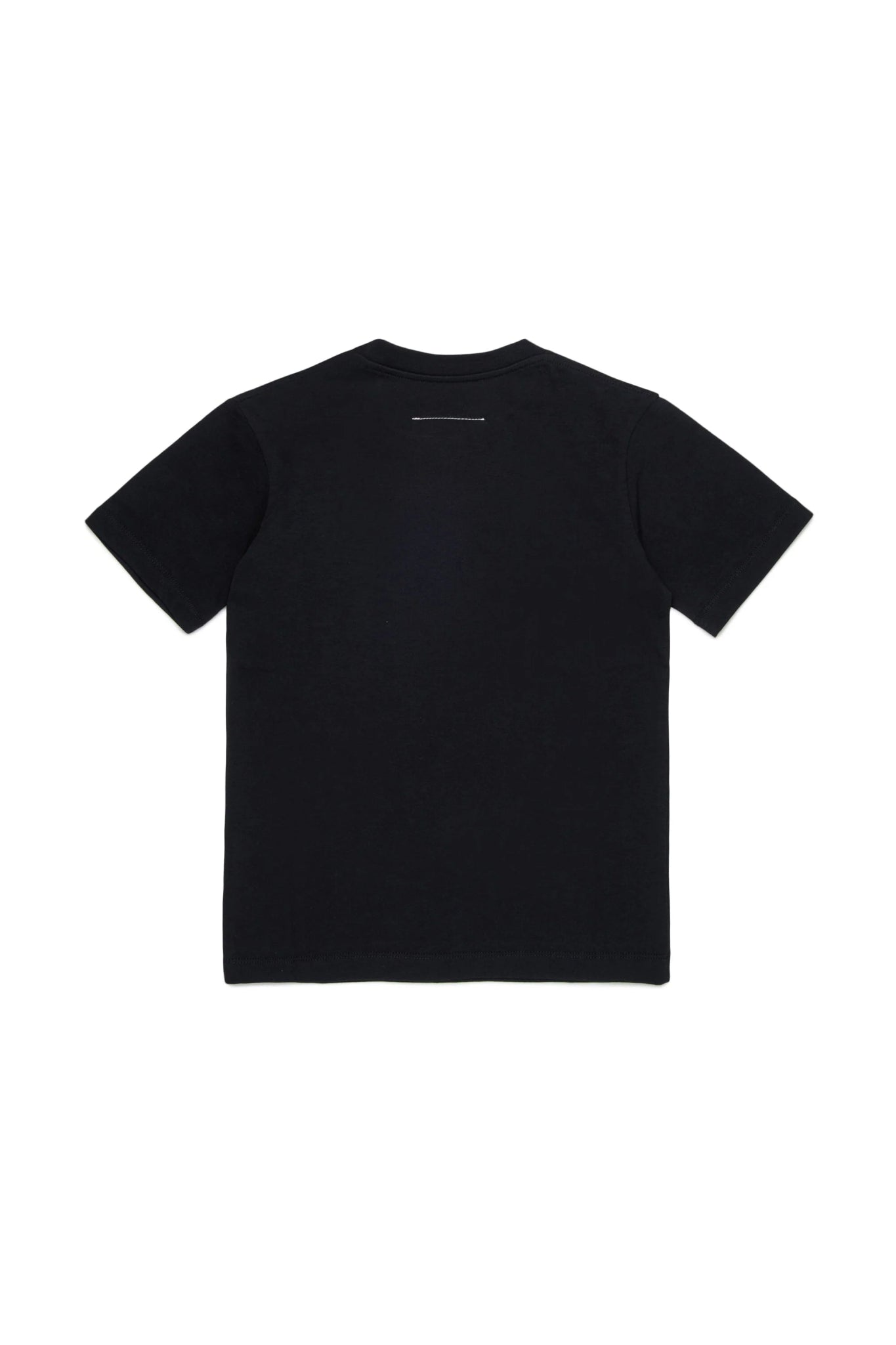 T - SHIRT NERA CON LOGO BIANCO MAISON MARGIELA - Angel Luxury