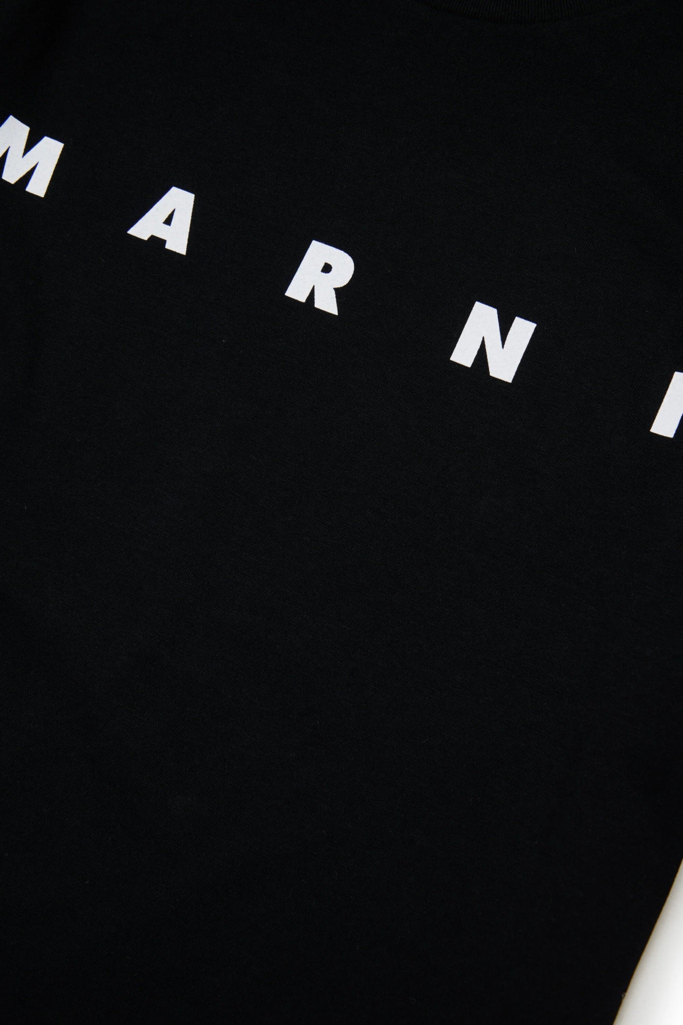T - SHIRT NERA CON LOGO BIANCO MARNI - Angel Luxury