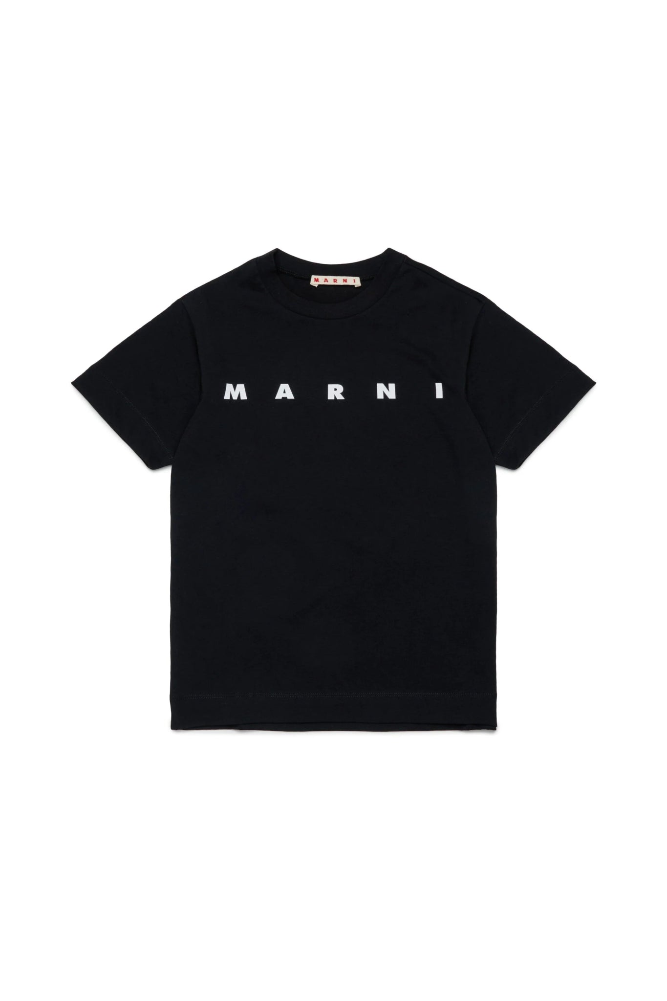 T - SHIRT NERA CON LOGO BIANCO MARNI - Angel Luxury