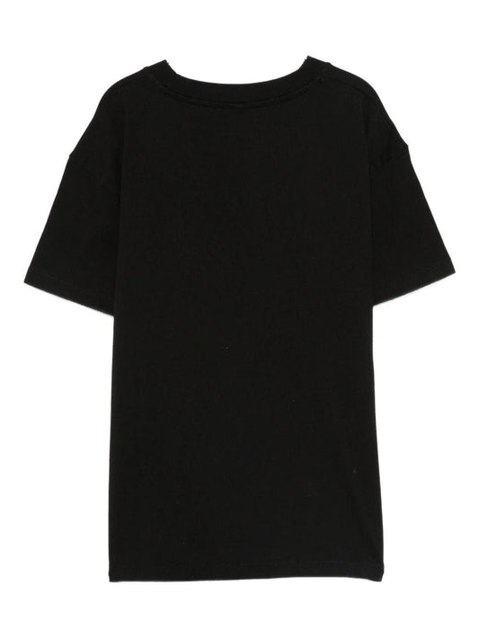T - SHIRT NERA CON LOGO BIANCO STELLA MCCARTNEY - Angel Luxury
