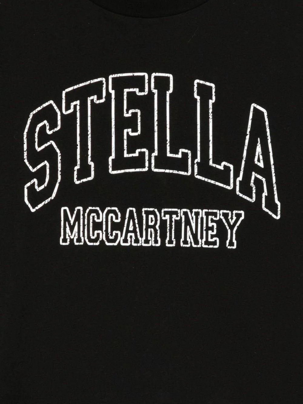 T - SHIRT NERA CON LOGO BIANCO STELLA MCCARTNEY - Angel Luxury