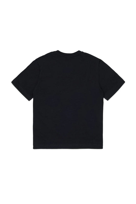 T - SHIRT NERA CON LOGO DIESEL BIANCO - Angel Luxury