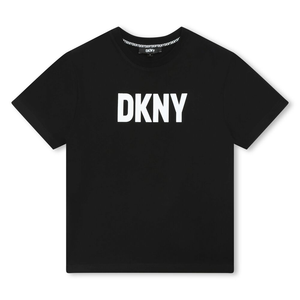 T-SHIRT NERA CON LOGO DKNY - Angel Luxury