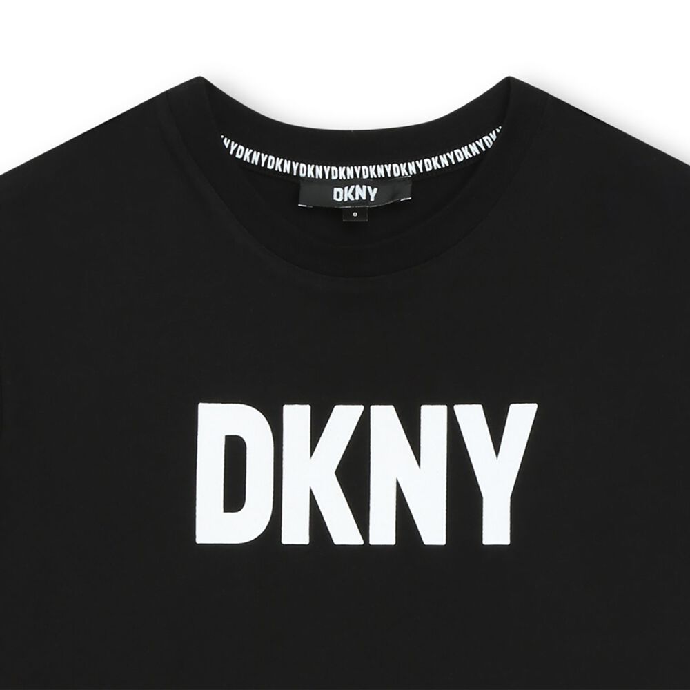 T-SHIRT NERA CON LOGO DKNY - Angel Luxury