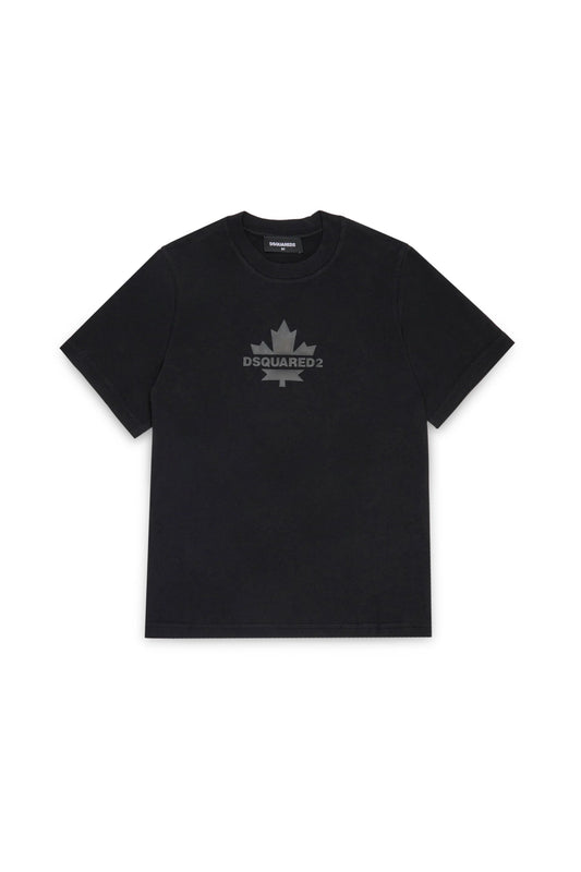 T - SHIRT NERA CON LOGO DSQUARED2 - Angel Luxury