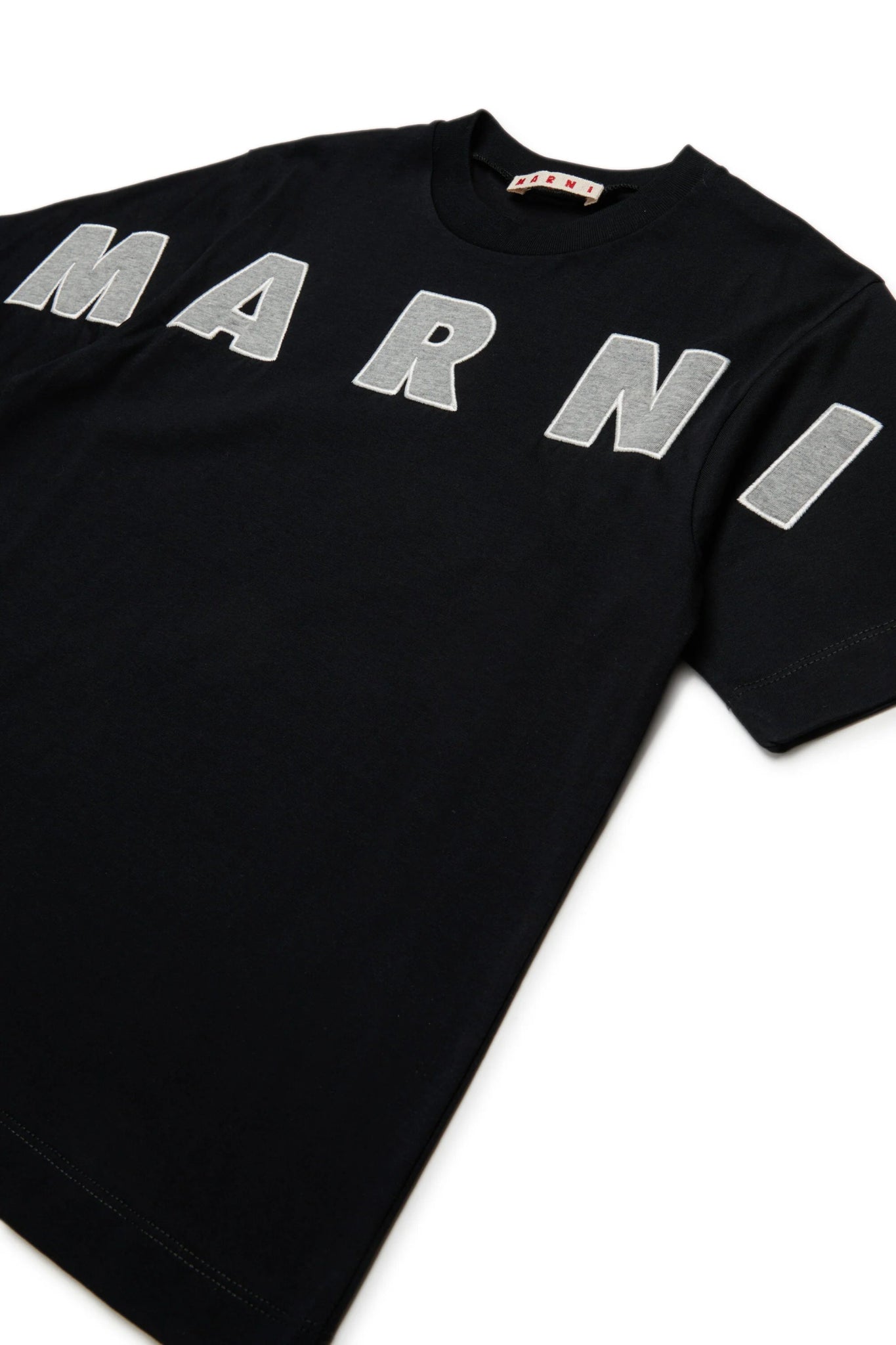 T - SHIRT NERA CON LOGO GRIGIO MARNI - Angel Luxury