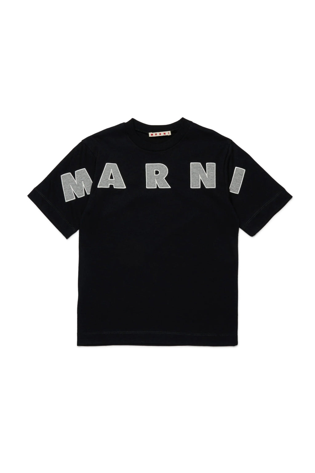 T - SHIRT NERA CON LOGO GRIGIO MARNI - Angel Luxury