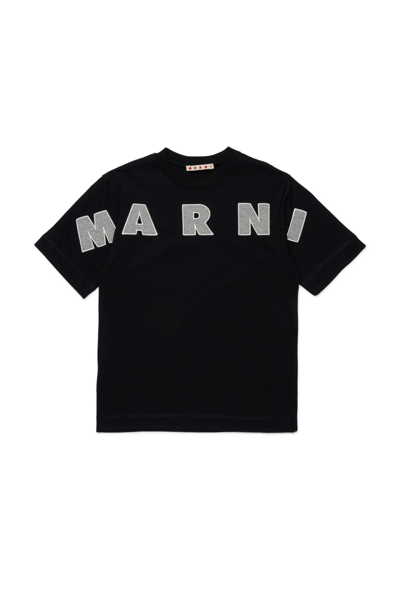 T - SHIRT NERA CON LOGO GRIGIO MARNI - Angel Luxury