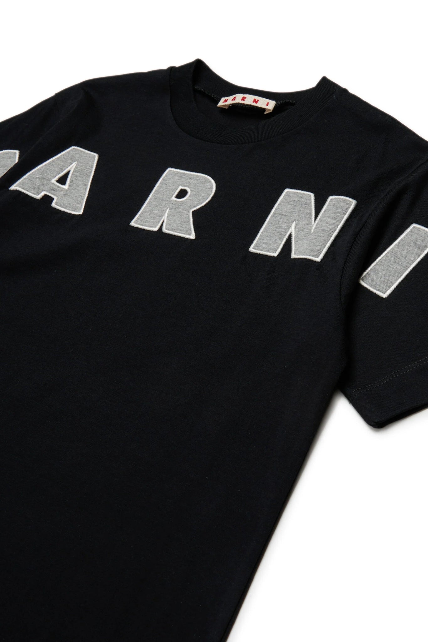 T - SHIRT NERA CON LOGO GRIGIO MARNI - Angel Luxury