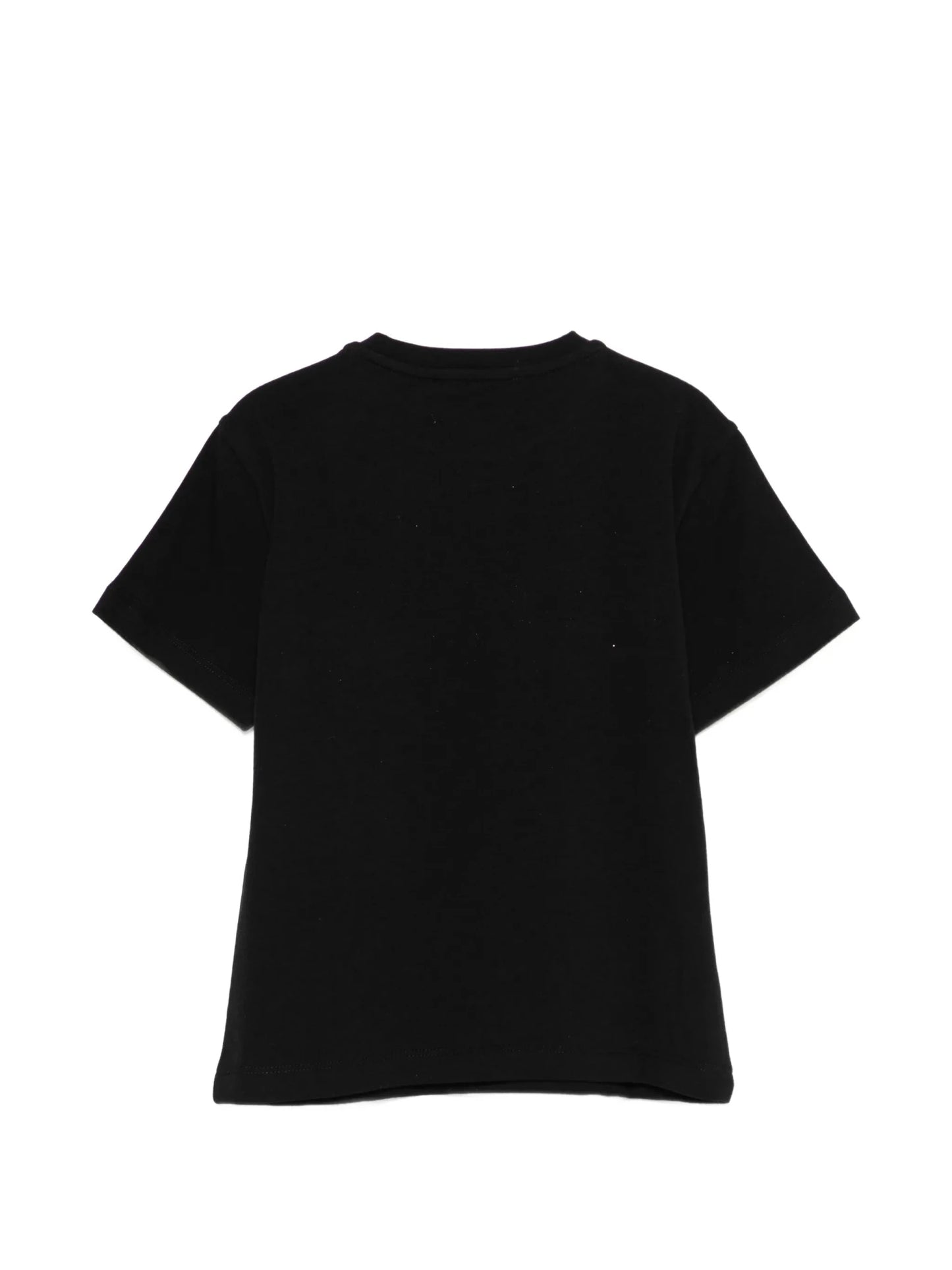 T - SHIRT NERA CON LOGO IN PAILLETTES ORO ELISABETTA FRANCHI - Angel Luxury