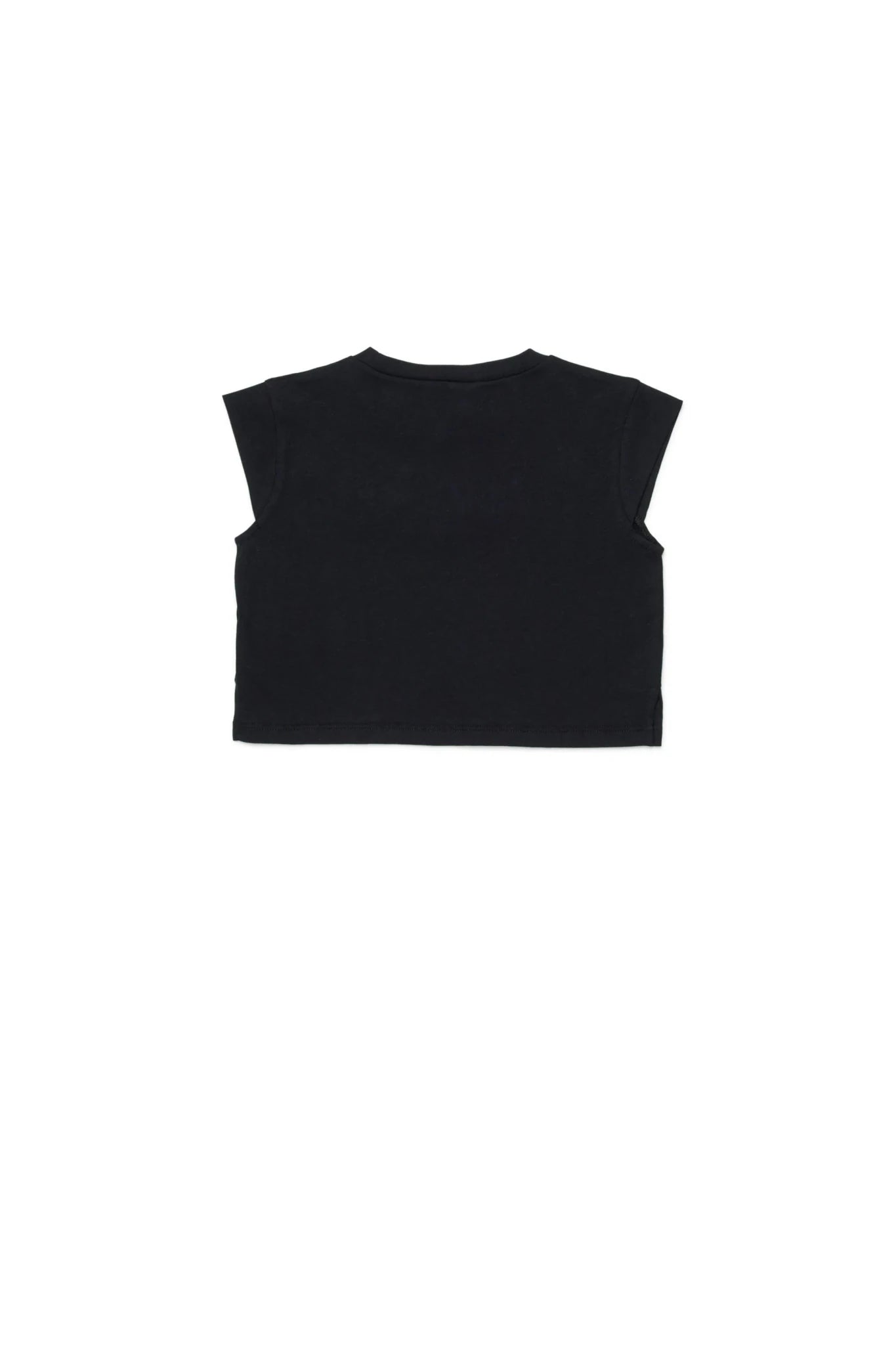 T - SHIRT NERA CON LOGO IN ROUCHES DSQUARED2 - Angel Luxury
