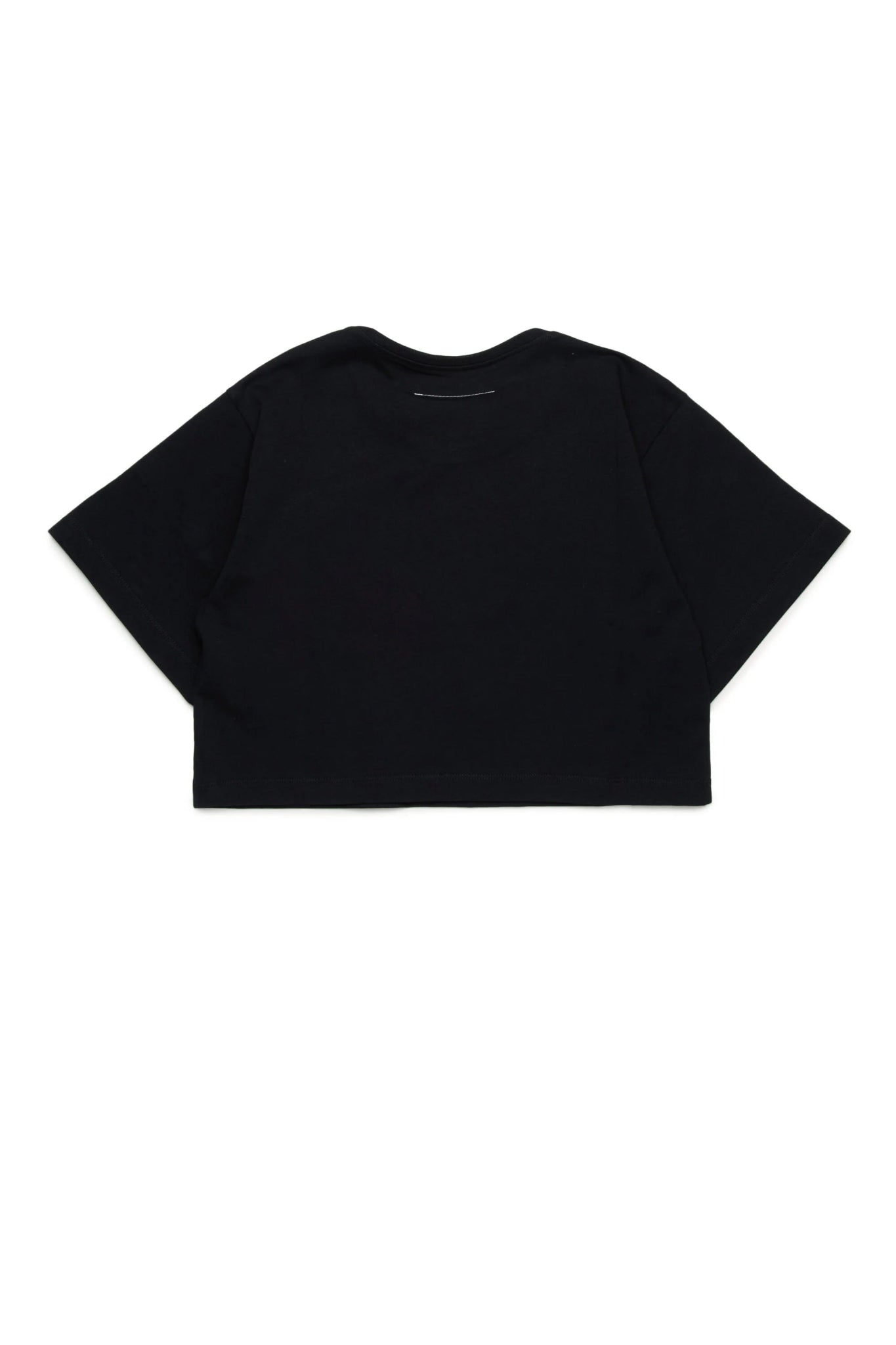 T - SHIRT NERA CON LOGO MAISON MARGIELA - Angel Luxury