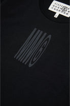 T - SHIRT NERA CON LOGO MAISON MARGIELA - Angel Luxury