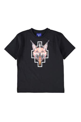 T - SHIRT NERA CON LOGO MARCELO BURLON - Angel Luxury