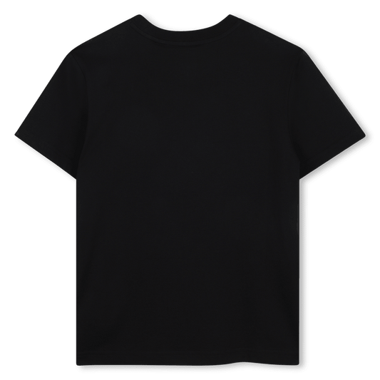 T - SHIRT NERA CON LOGO MARRONE/BIANCO TIMBERLAND - Angel Luxury
