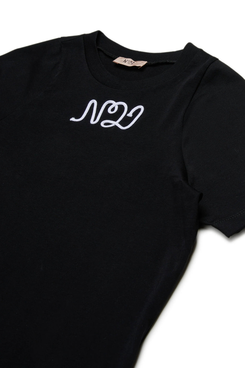 T - SHIRT NERA CON LOGO N21 - Angel Luxury
