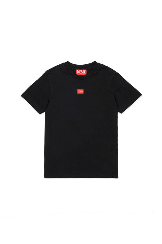 T - SHIRT NERA CON LOGO ROSSO DIESEL - Angel Luxury
