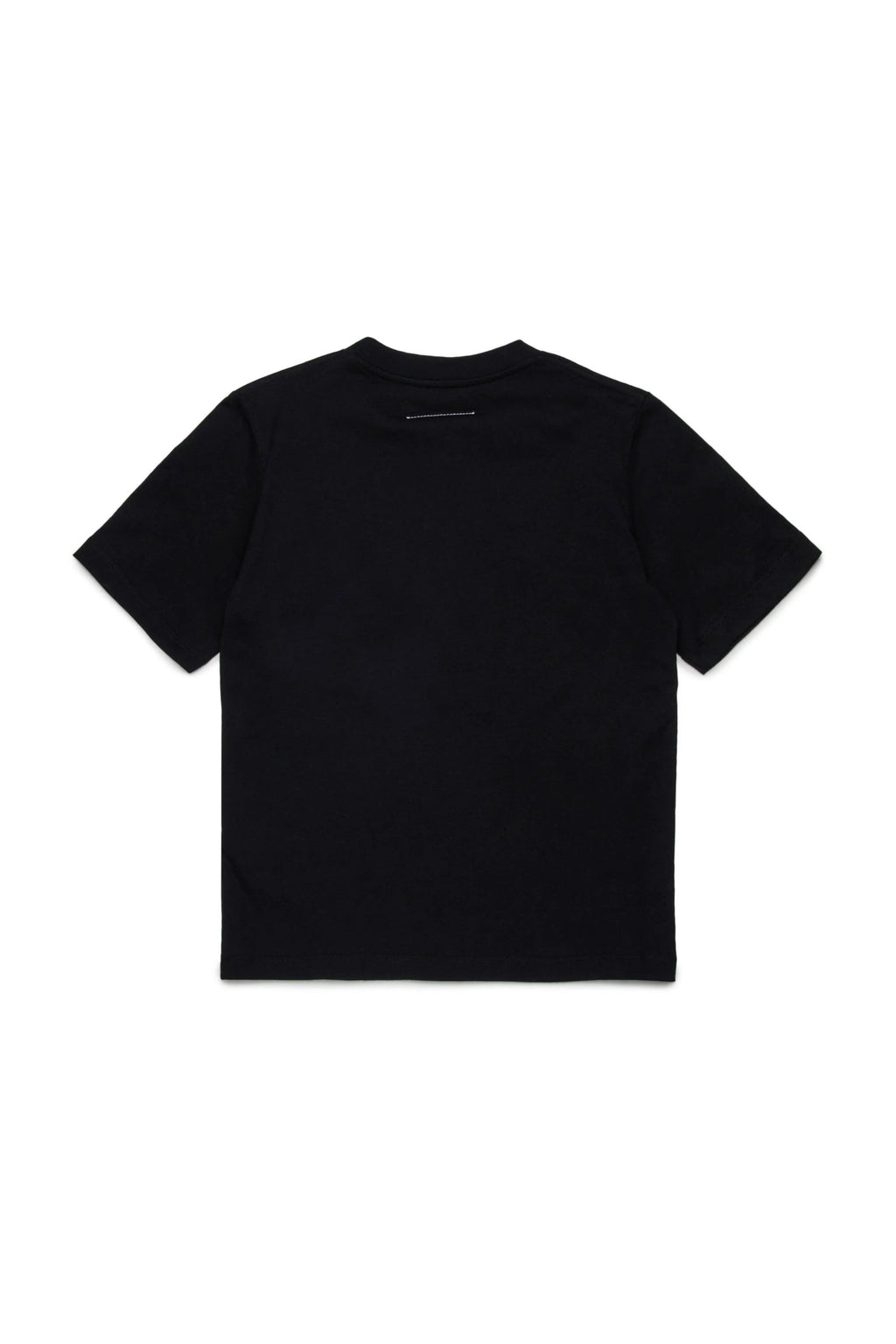 T - SHIRT NERA CON LOGO SCRITTO A MANO MAISON MARGIELA - Angel Luxury