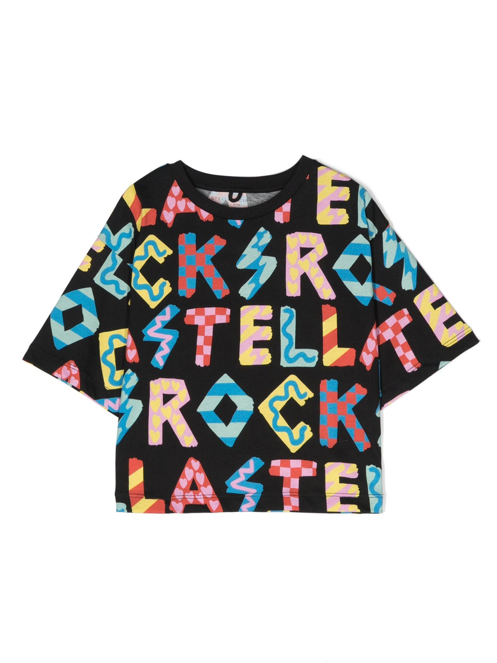 T - SHIRT NERA CON LOGO STELLA MCCARTNEY - Angel Luxury