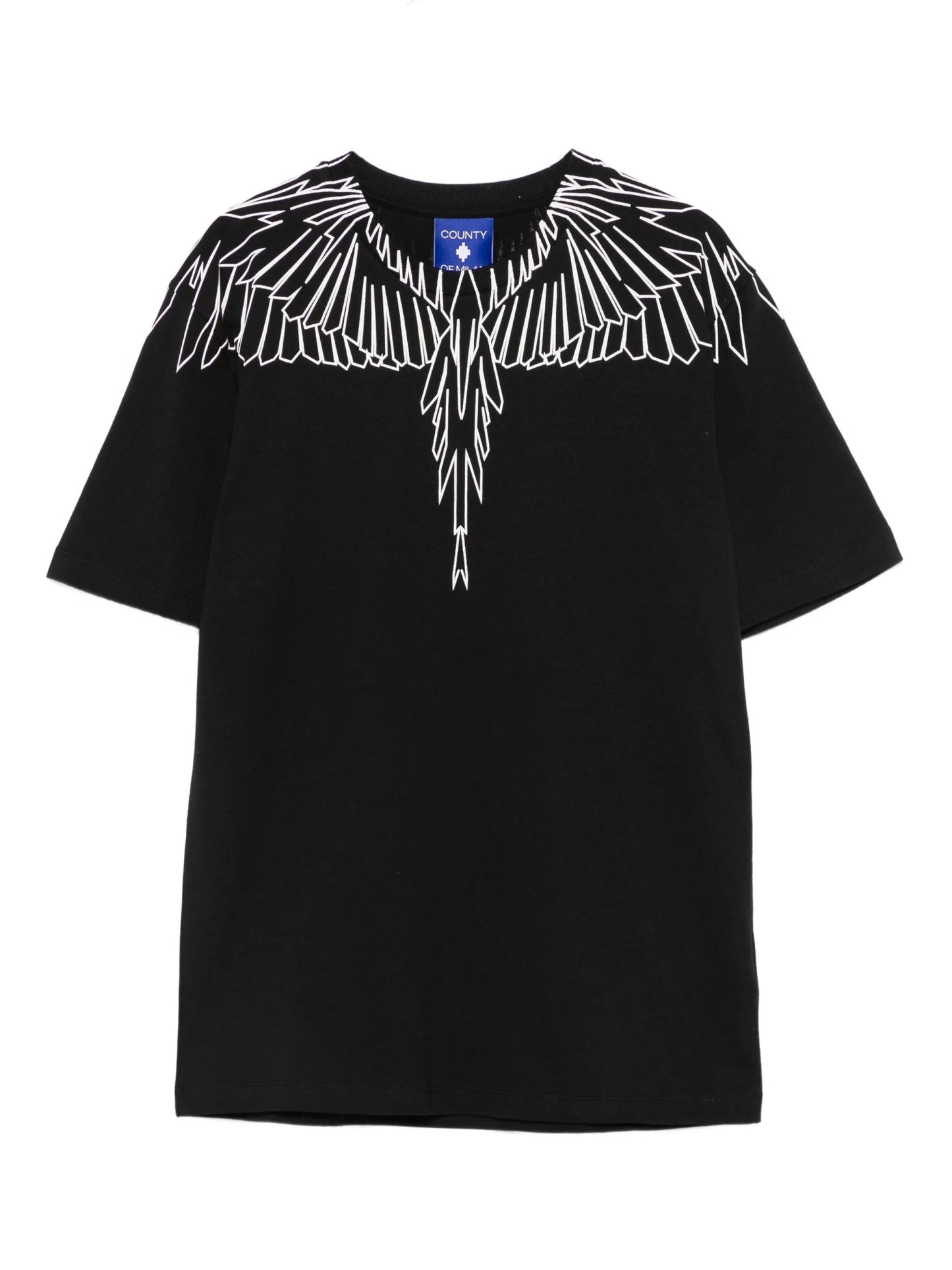 T - SHIRT NERA CON STAMPA ALI MARCELO BURLON - Angel Luxury