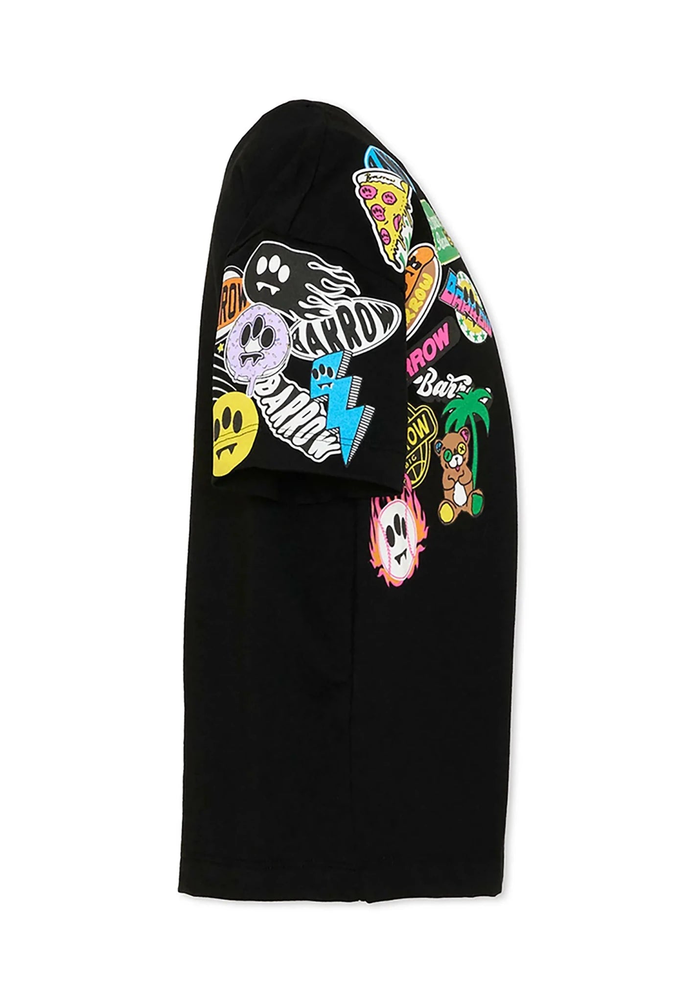 T - SHIRT NERA CON STAMPA BARROW - Angel Luxury