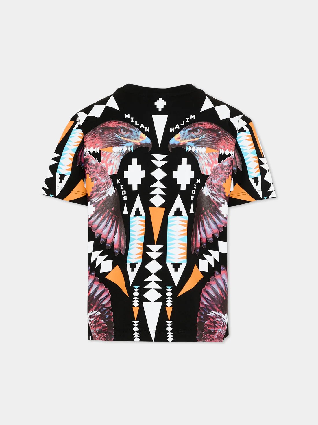 T - SHIRT NERA CON STAMPA MARCELO BURLON - Angel Luxury