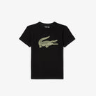T - SHIRT NERA LOGO LACOSTE - Angel Luxury