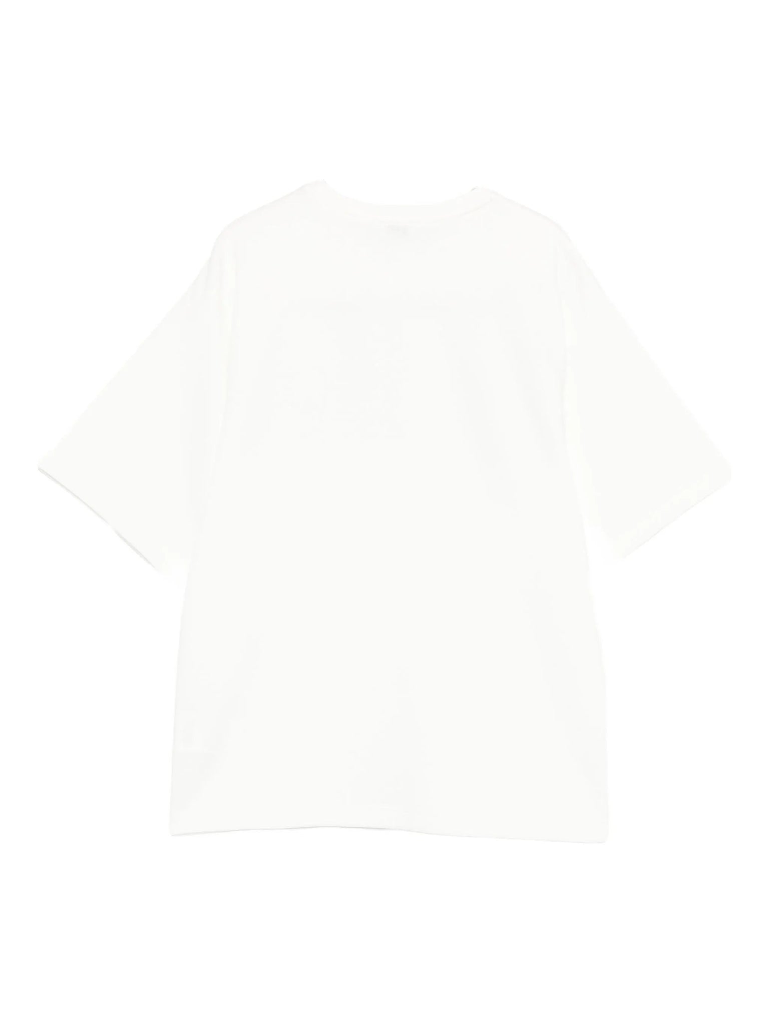 T - SHIRT PANNA CON PIZZO E LOGO NERO PINKO - Angel Luxury
