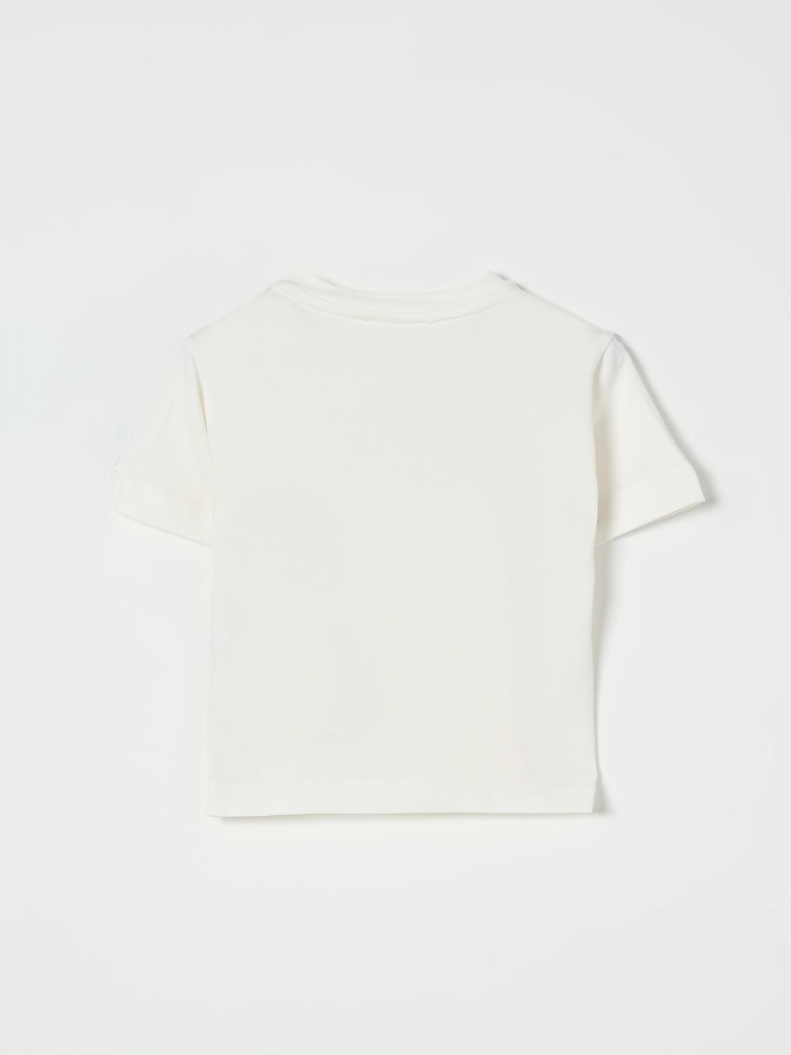 T - SHIRT PANNA CON RICAMO DIAGONALE ELISABETTA FRANCHI - Angel Luxury