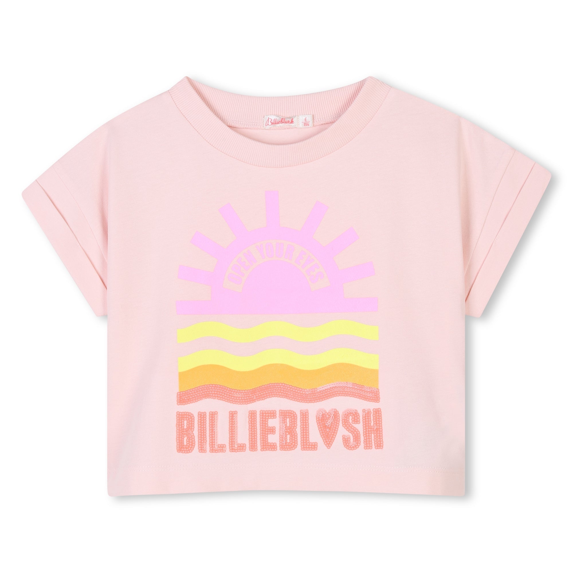 T - SHIRT ROSA COL SOLE BILLIEBLUSH - Angel Luxury