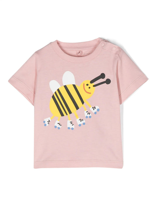 T - SHIRT ROSA CON APE STELLA MCCARTNEY - Angel Luxury