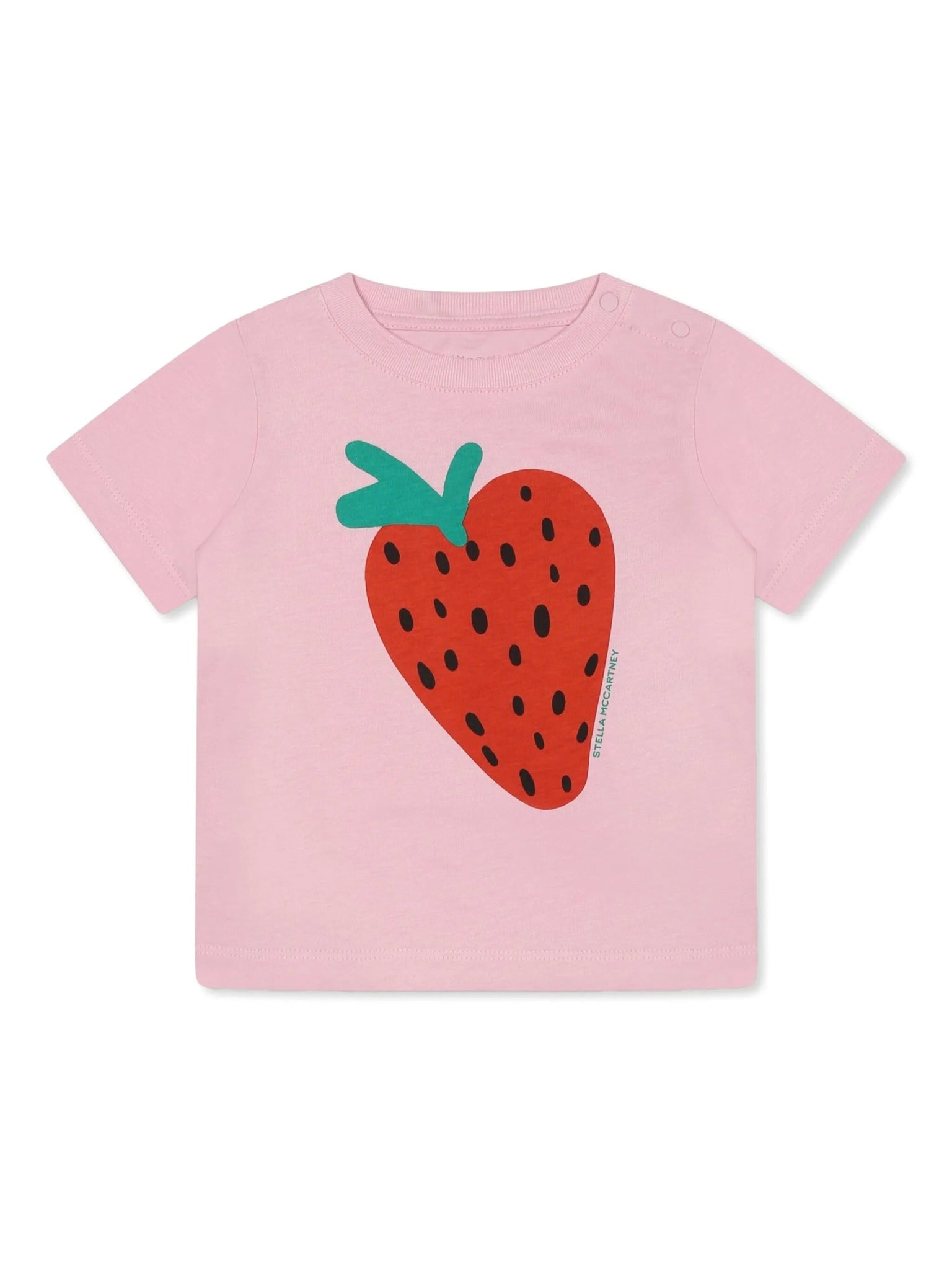 T - SHIRT ROSA CON FRAGOLA STELLA MCCARTNEY - Angel Luxury