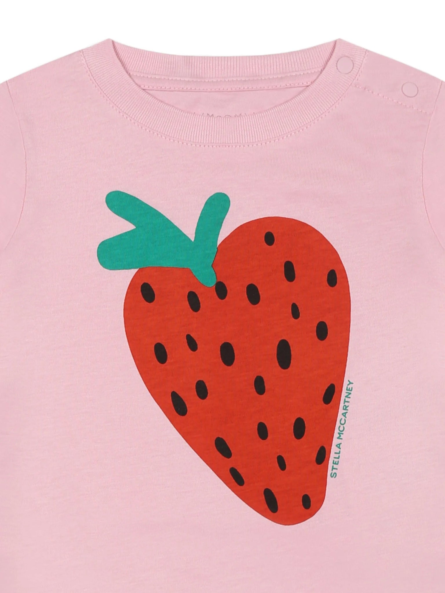 T - SHIRT ROSA CON FRAGOLA STELLA MCCARTNEY - Angel Luxury