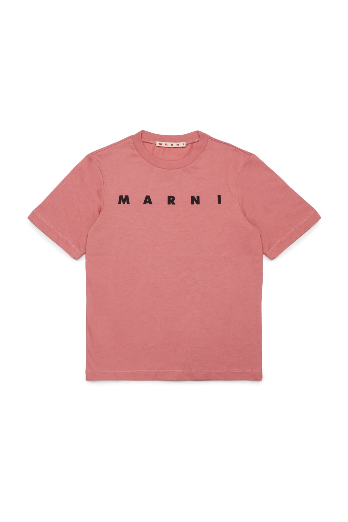 T - SHIRT ROSA CON LOGO NERO MARNI - Angel Luxury