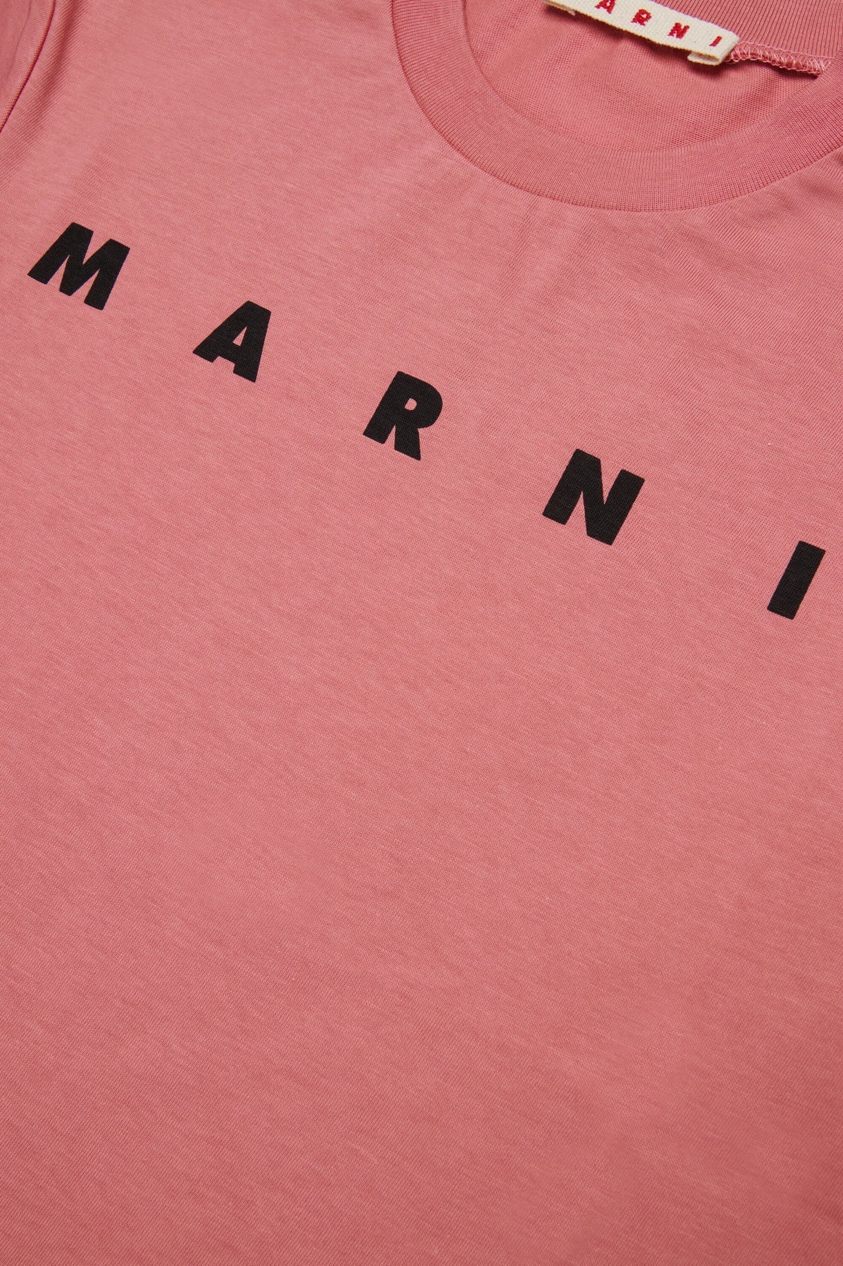 T - SHIRT ROSA CON LOGO NERO MARNI - Angel Luxury