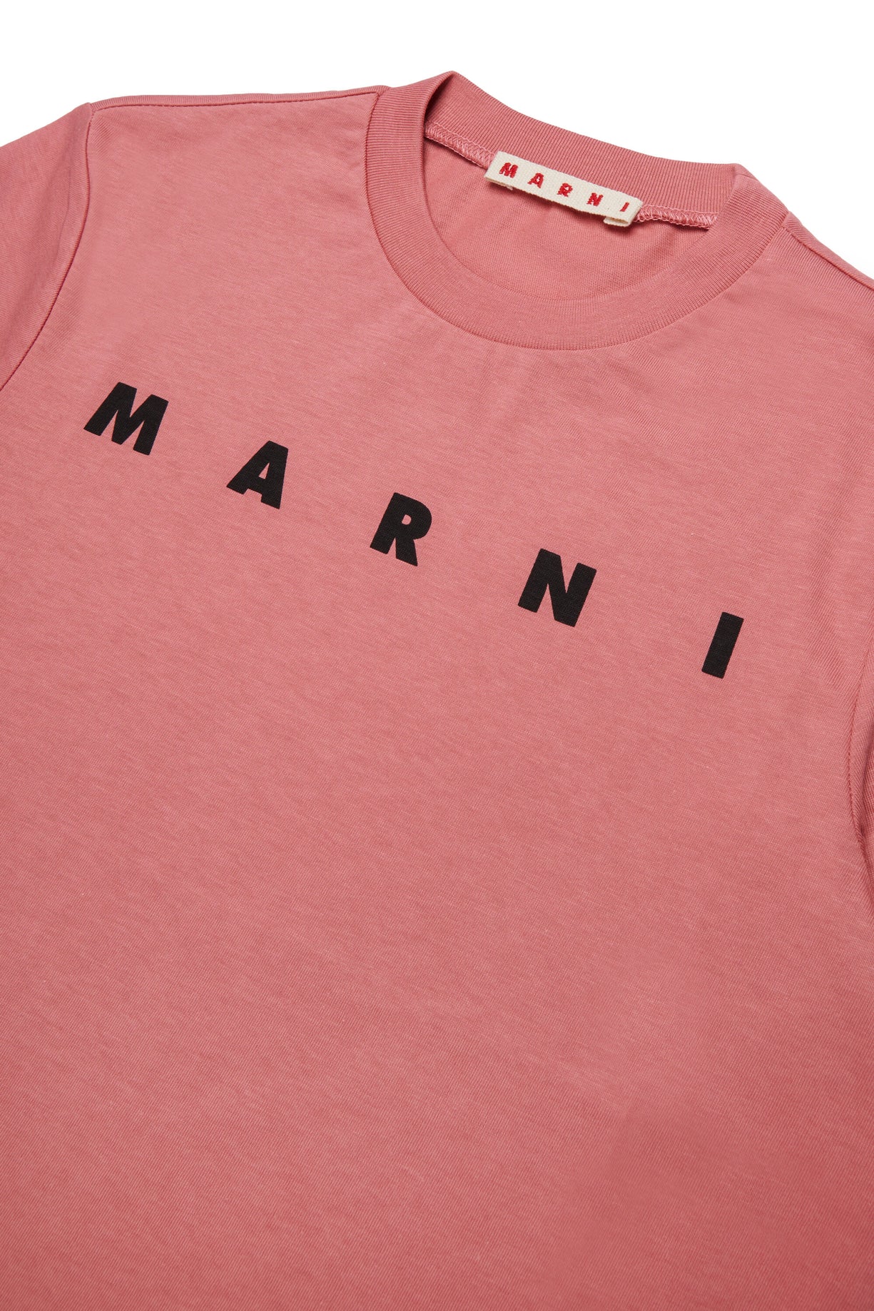 T - SHIRT ROSA CON LOGO NERO MARNI - Angel Luxury