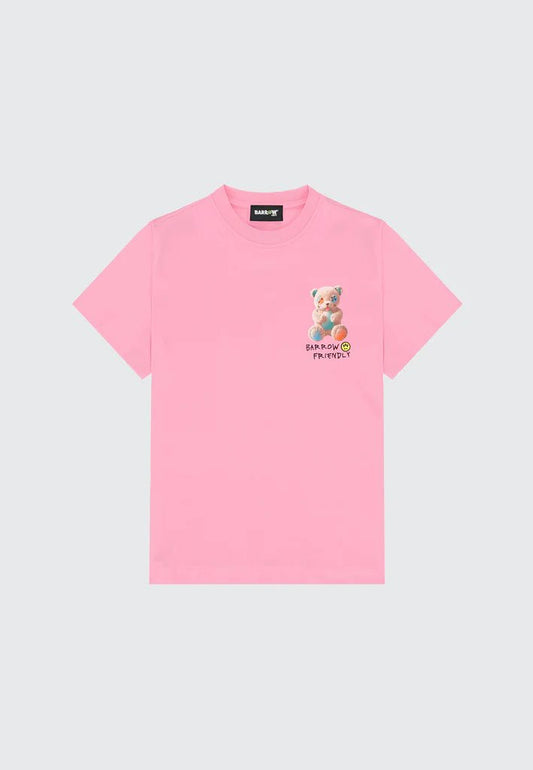 T - SHIRT ROSA CON STAMPA SUL RETRO - Angel Luxury