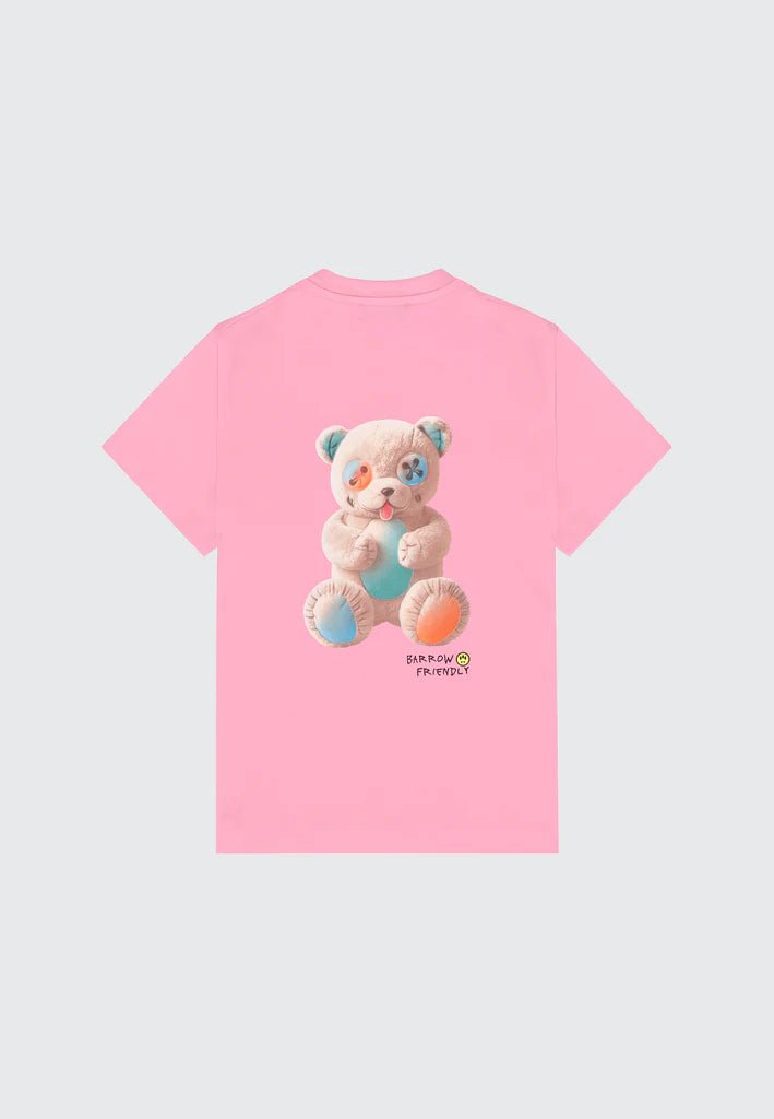 T - SHIRT ROSA CON STAMPA SUL RETRO - Angel Luxury