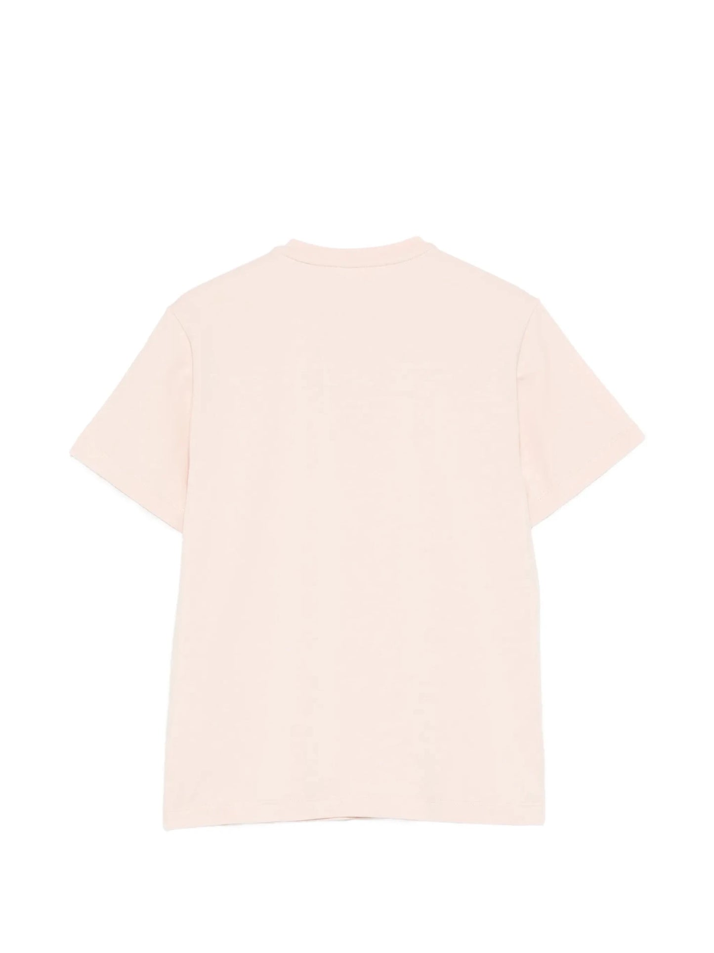 T - SHIRT ROSA PASTELLO CON LOGO IN ORO ELISABETTA FRANCHI - Angel Luxury