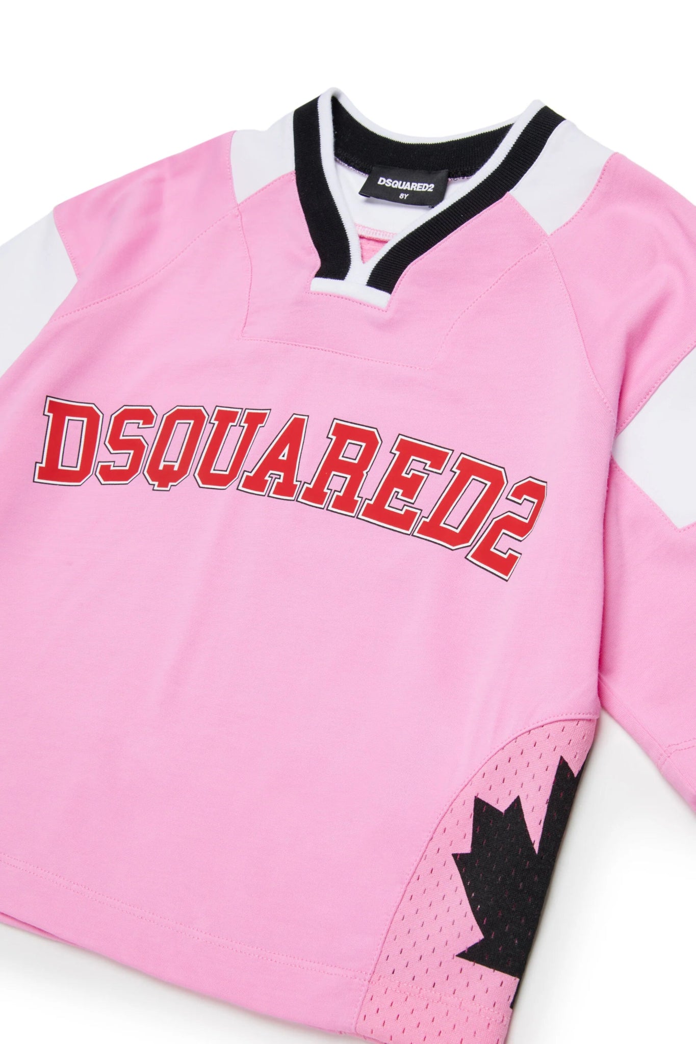 T - SHIRT ROSA STILE BASKET CON LOGO DSQUARED2 - Angel Luxury