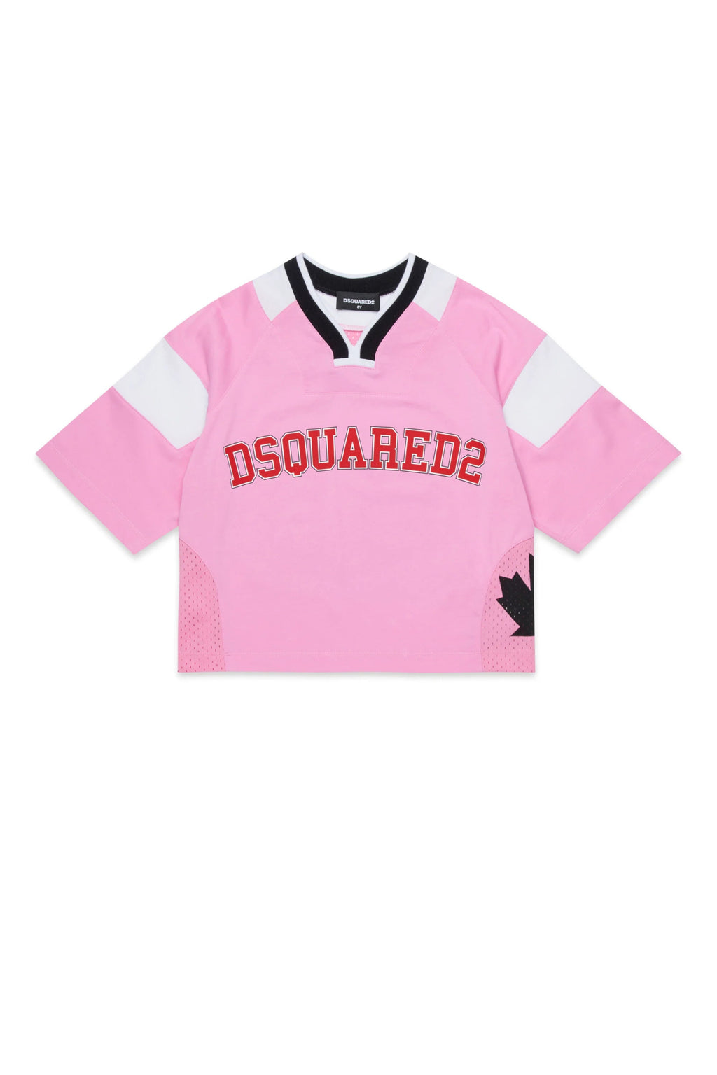 T - SHIRT ROSA STILE BASKET CON LOGO DSQUARED2 - Angel Luxury