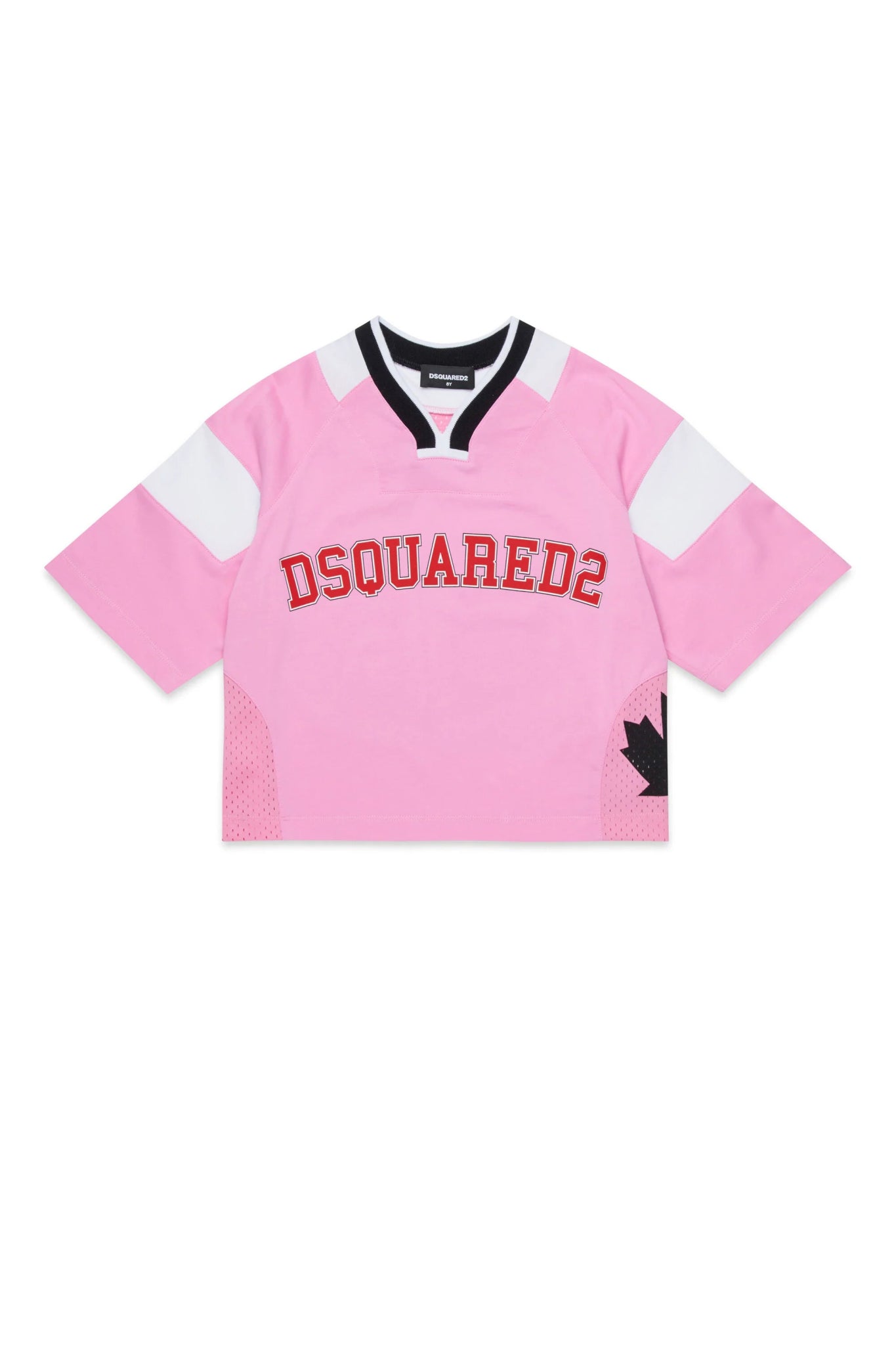 T - SHIRT ROSA STILE BASKET CON LOGO DSQUARED2 - Angel Luxury