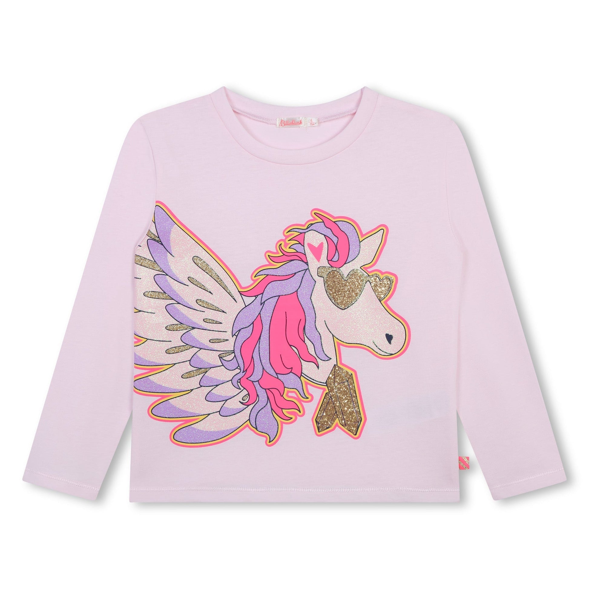 T - SHIRT ROSA UNICORNO BILLIEBLUSH - Angel Luxury