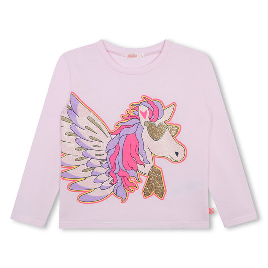 T - SHIRT ROSA UNICORNO BILLIEBLUSH - Angel Luxury