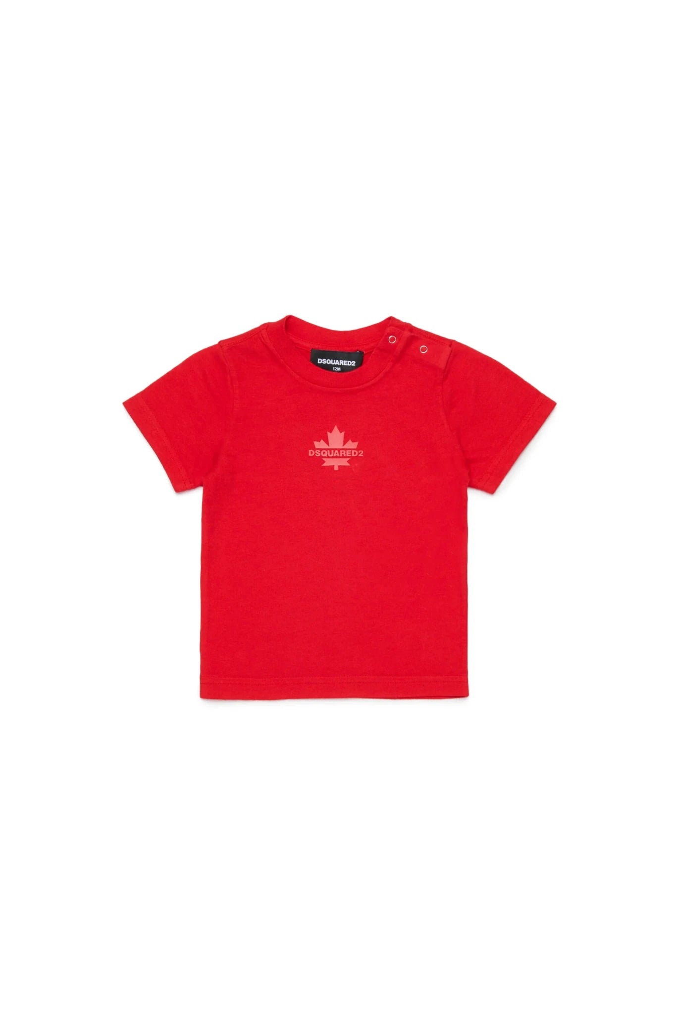 T - SHIRT ROSSA CON LOGO GOMMATO DSQUARED2 - Angel Luxury