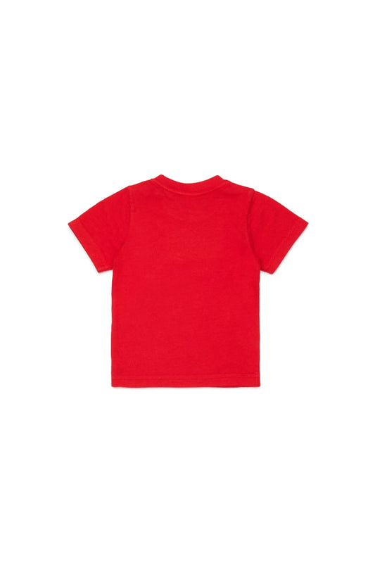 T - SHIRT ROSSA CON LOGO GOMMATO DSQUARED2 - Angel Luxury