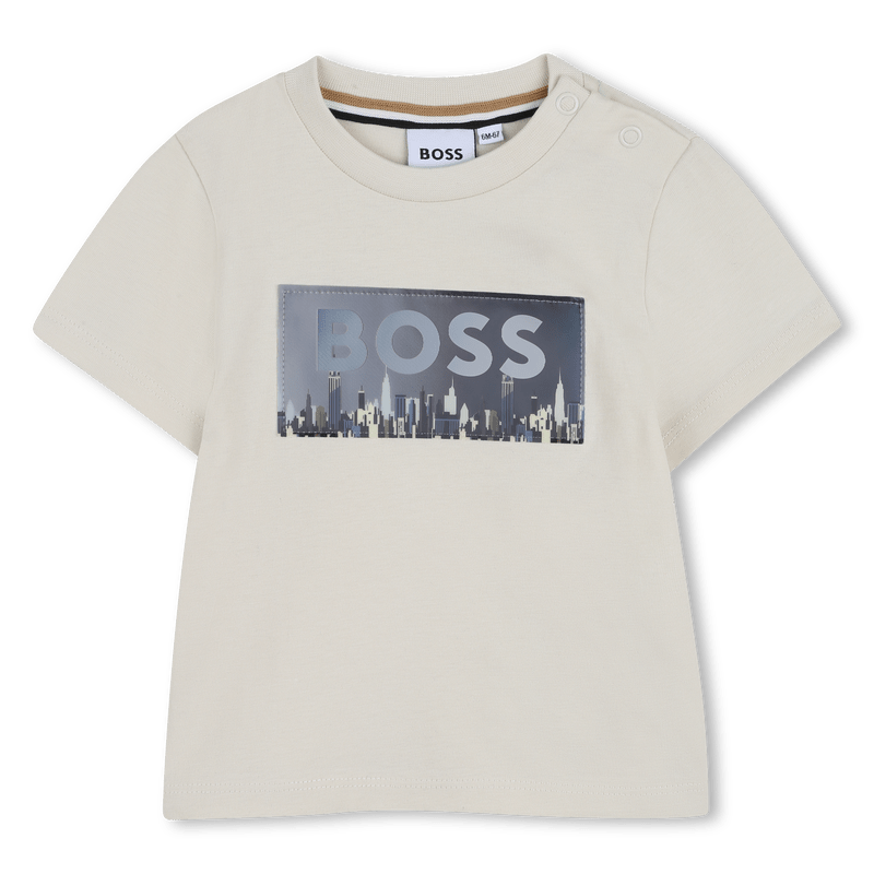 T - SHIRT SABBIA CON GRAFICA LENTICOLARE CON LOGO BOSS - Angel Luxury