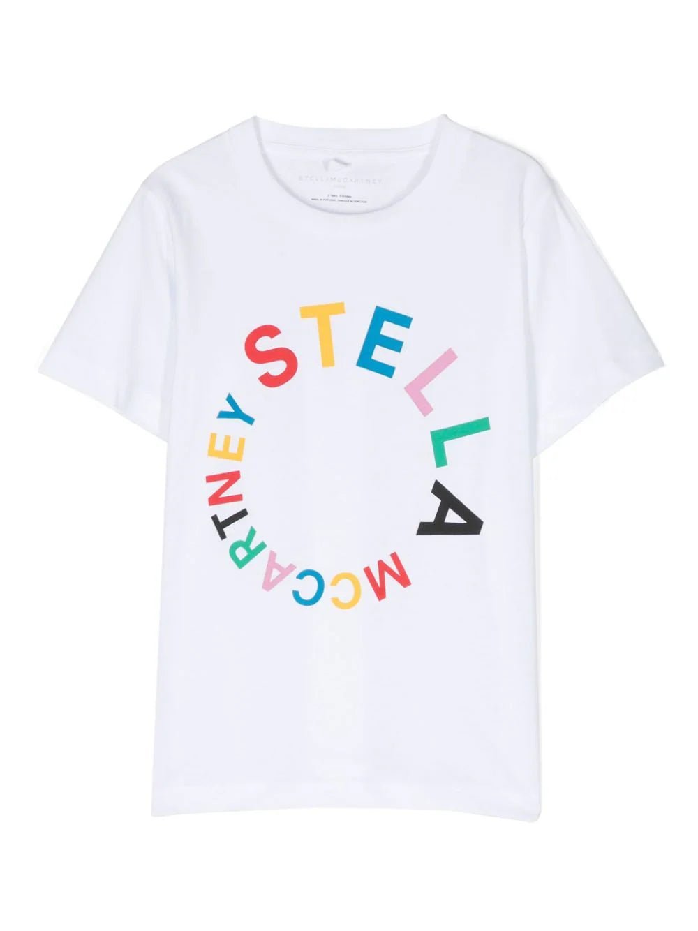 T - SHIRT SCRITTA MULTICOLOR STELLA MCCARTNEY - Angel Luxury